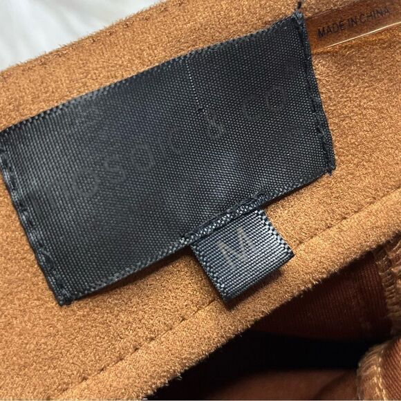 Mosaic & Co Suede Mini Skirt Brown Size Medium - Picture 4 of 4